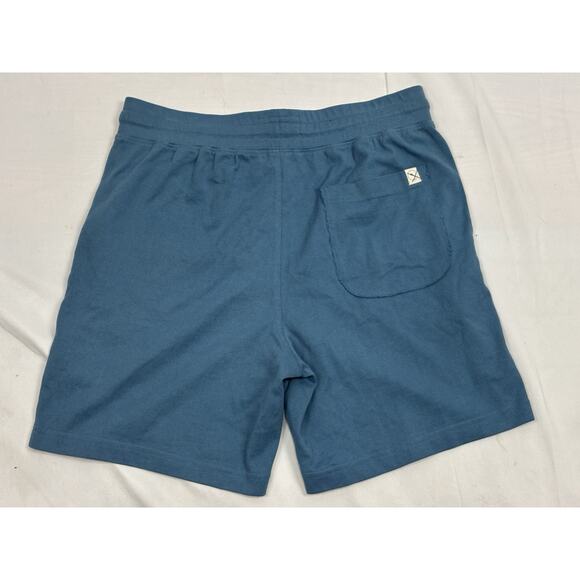 Up West Women’s M High Rise Corton Drawstring Shorts 6.5” Inseam Blue Pockets - Picture 9 of 10